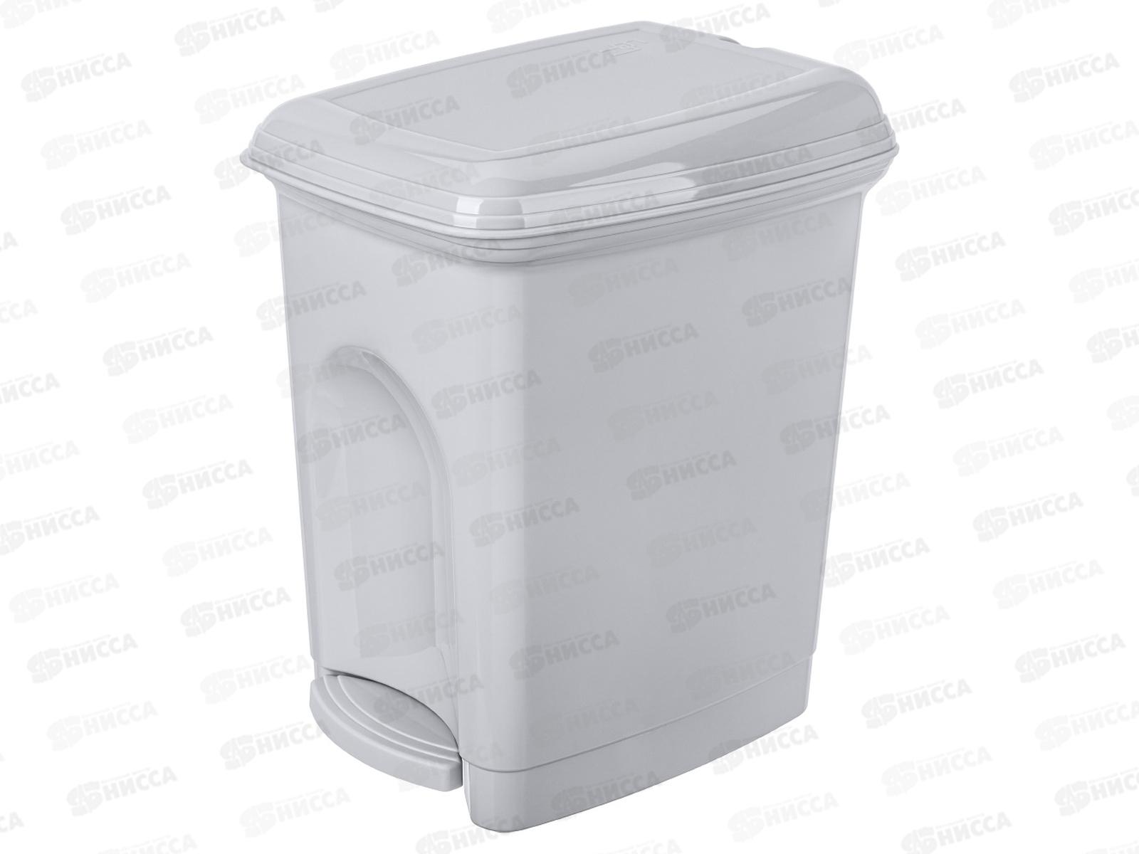 Контейнер для мусора 7л педальный Светло-серый 431202630 *4 БП