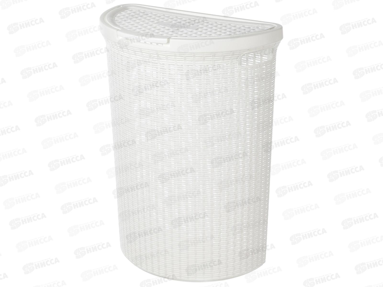 Корзина для белья 45л &quotECO STYLE&quot Белый 431217616  *5 БП