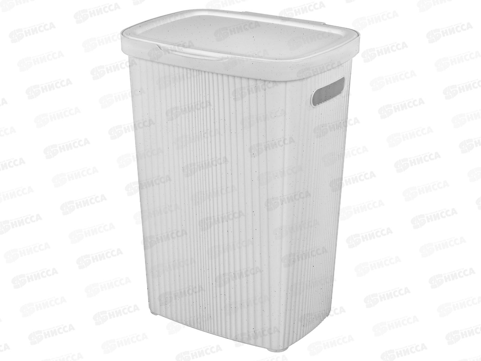 Корзина для белья 60л &quotVELVET&quot Светло-серый 433246338  *5 БП