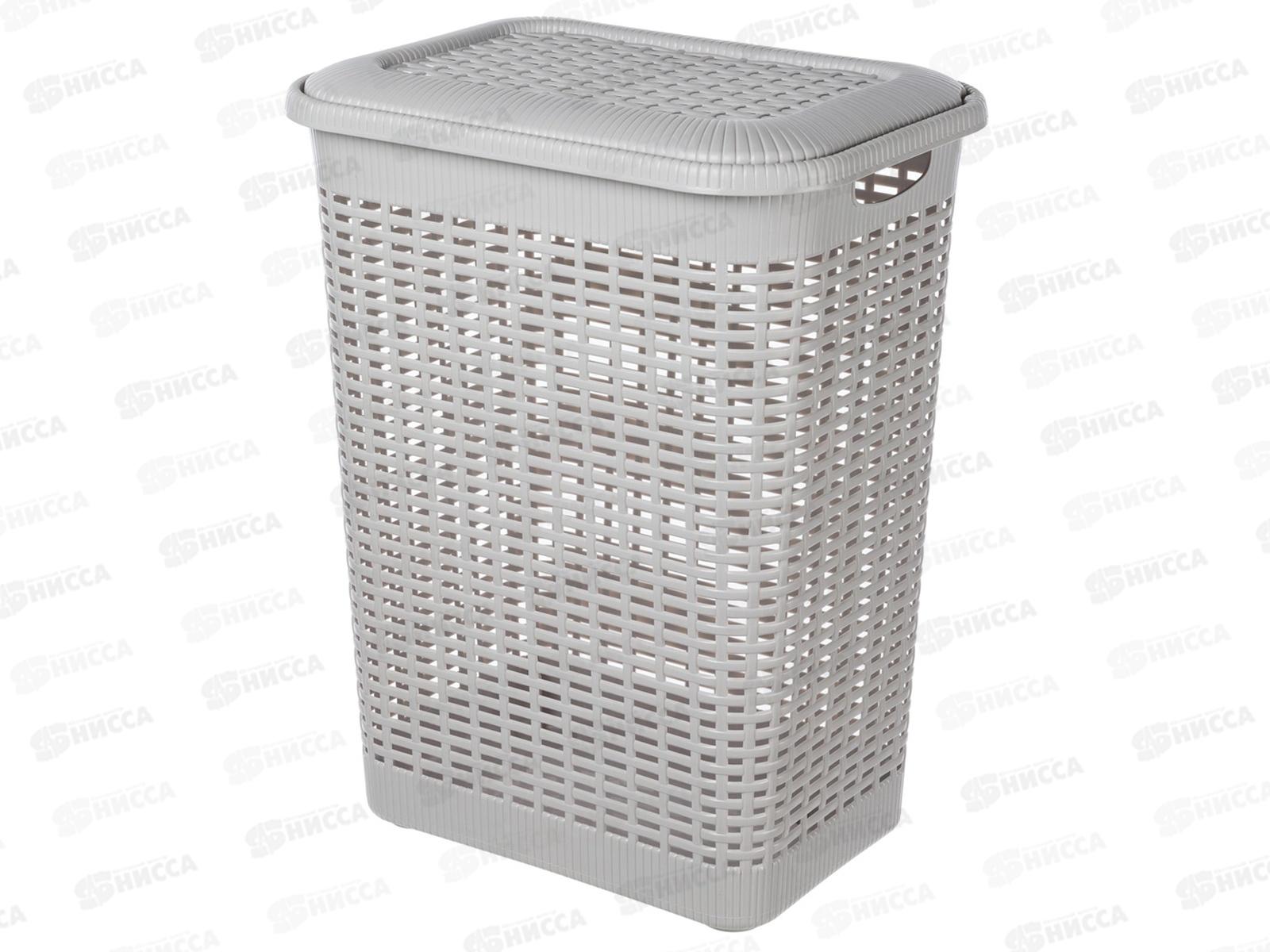 Корзина для белья 50л Светло-серый 431293430  *6 БП