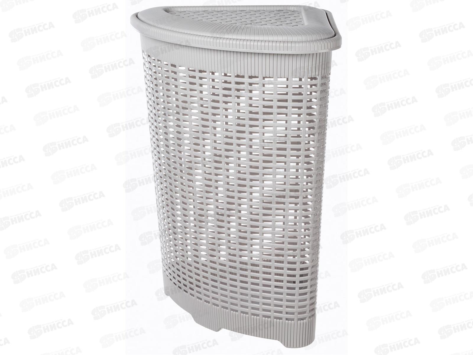 Корзина для белья 50л Угловая Светло-серый 433217530  *5  БП