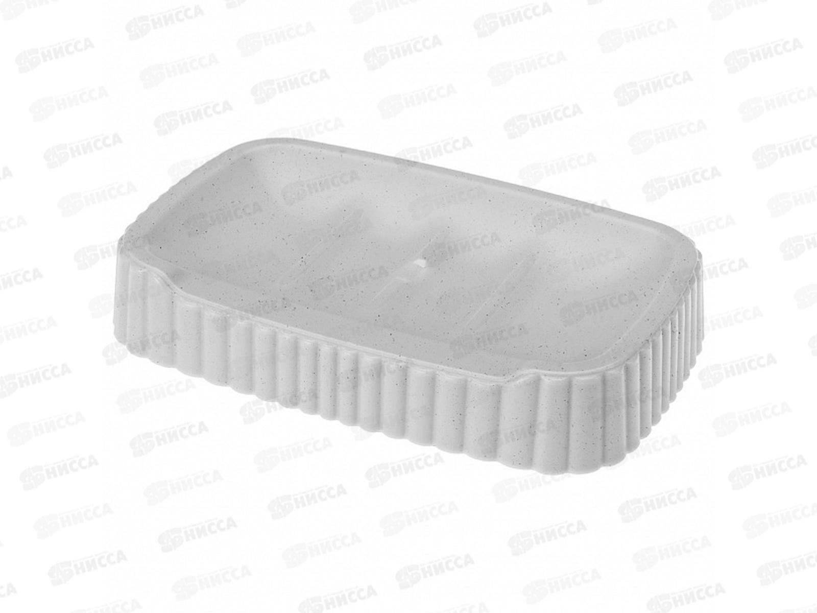 Мыльница &quotVELVET&quot 138*87*25мм Светло-серый 433239638  БП *24