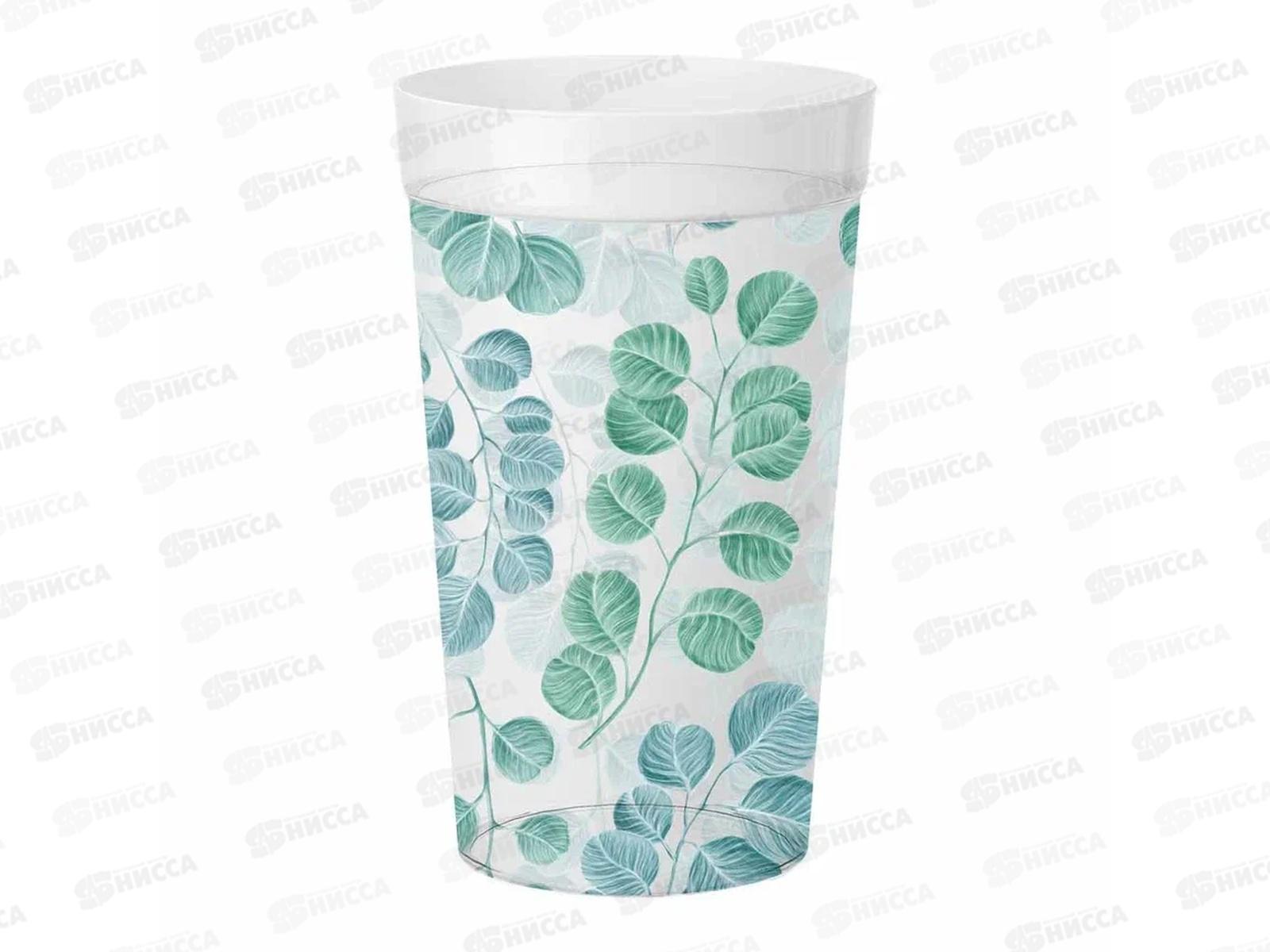 Стакан 380мл &quotPICNIC&quot с декором Бесцветный 433262801 *36 БП