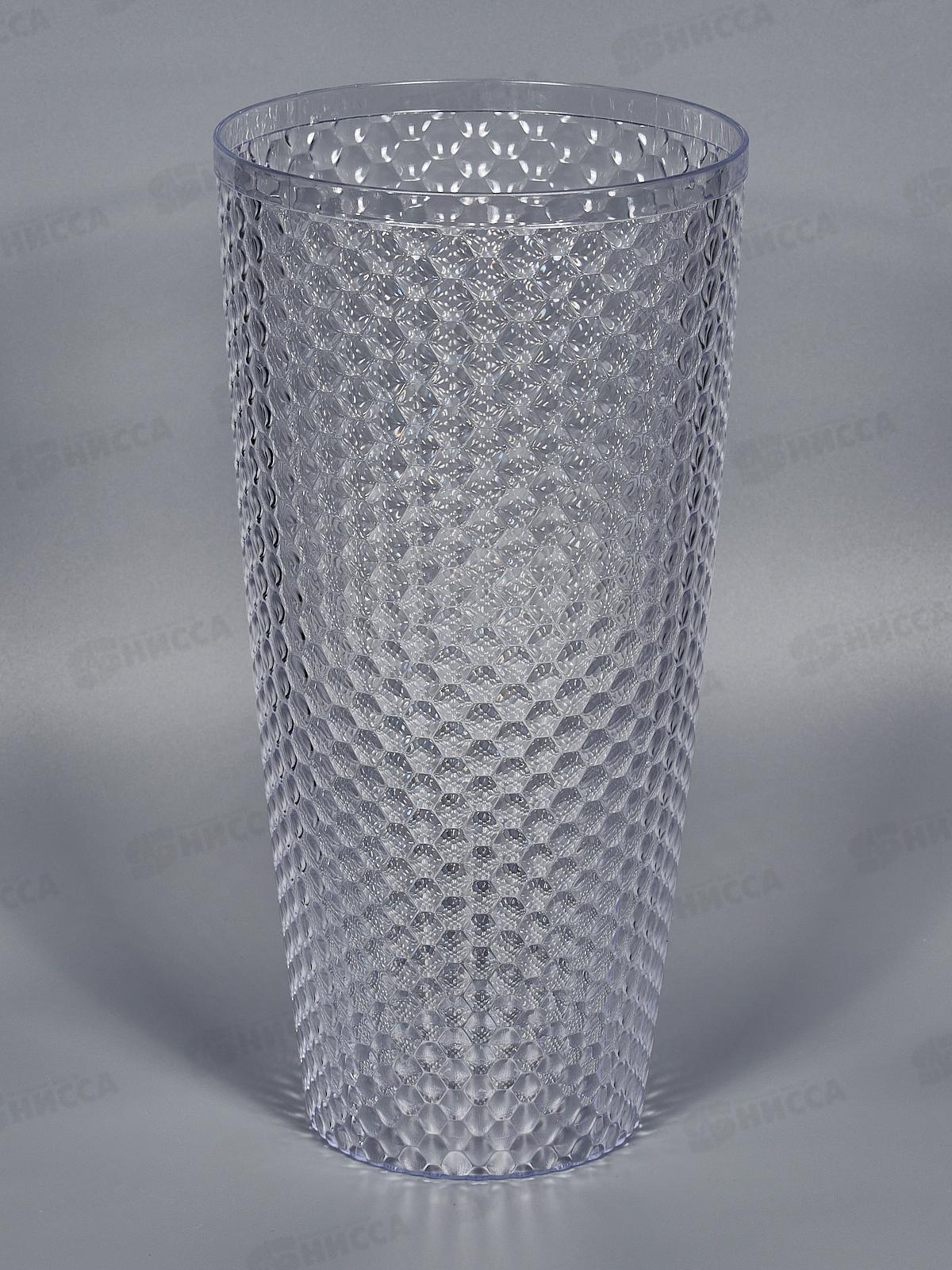 Ваза для цветов "Мозаика люкс" Прозр М7521 *15