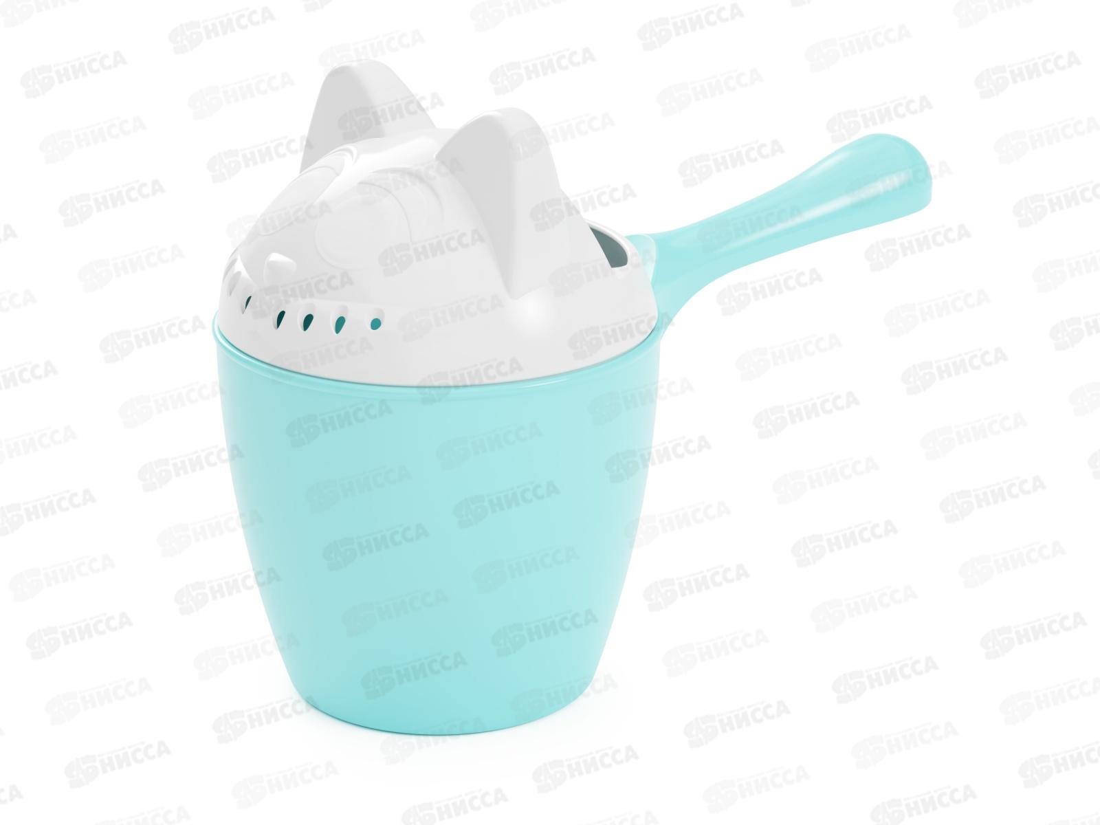 Ковш &quotКотофей&quot с крышкой  Голубой М6476 *24