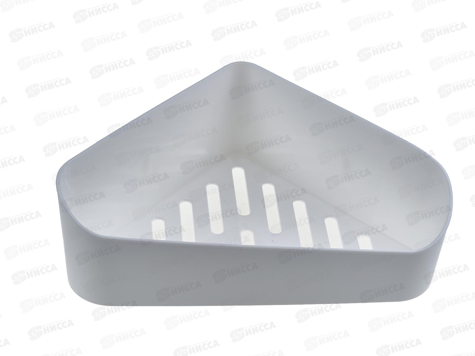 Полка для ванной угловая на скотче Белый М8434 *16