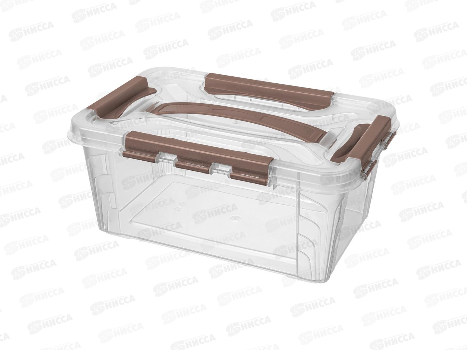 Ящик универсальный 4,2л &quotGRAND BOX" Коричневый 433200114   БП