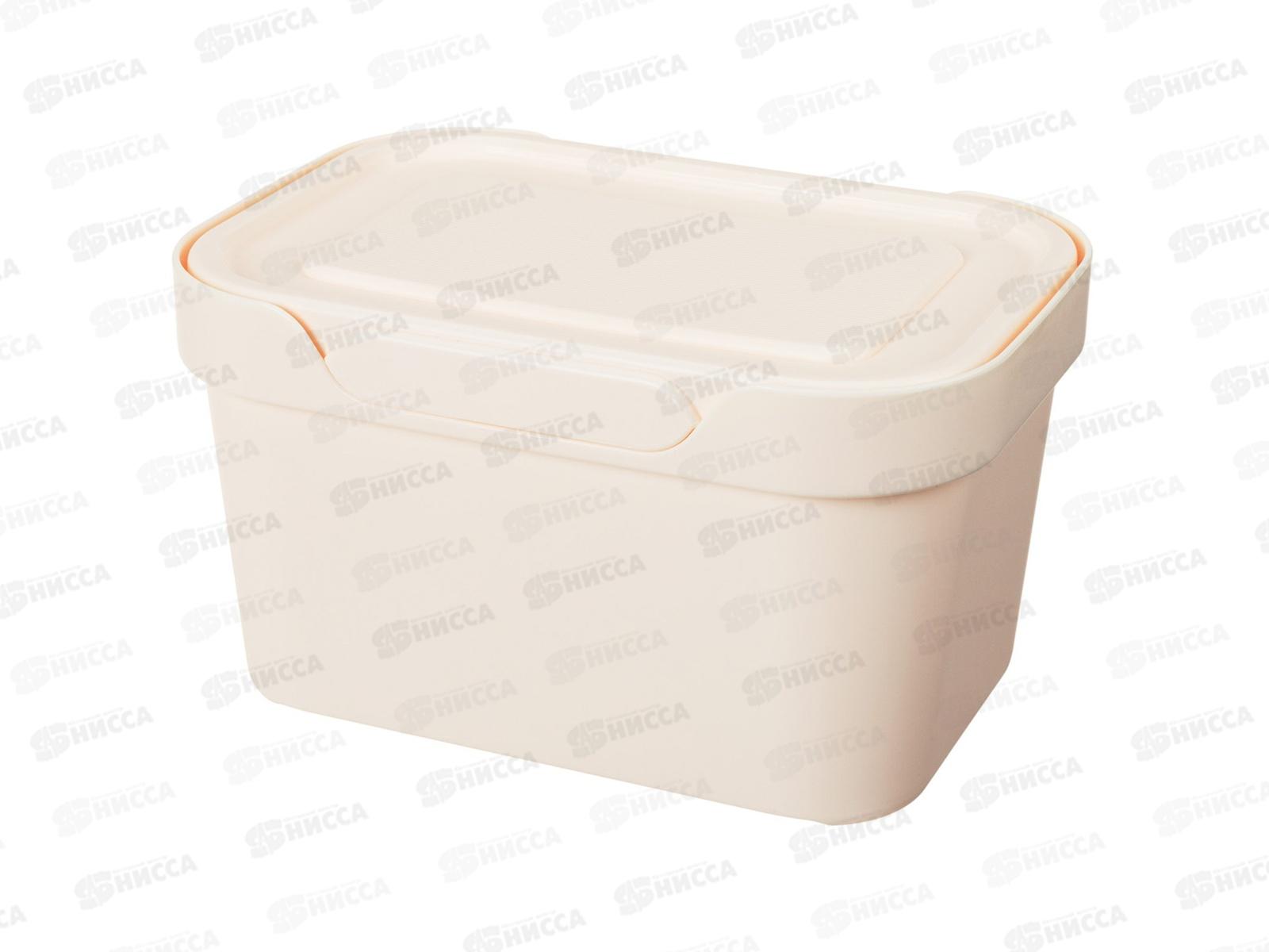 Ящик универсальный 1,9л &quotLUXE&quot с крышкой  Бежевый 433233407  БП