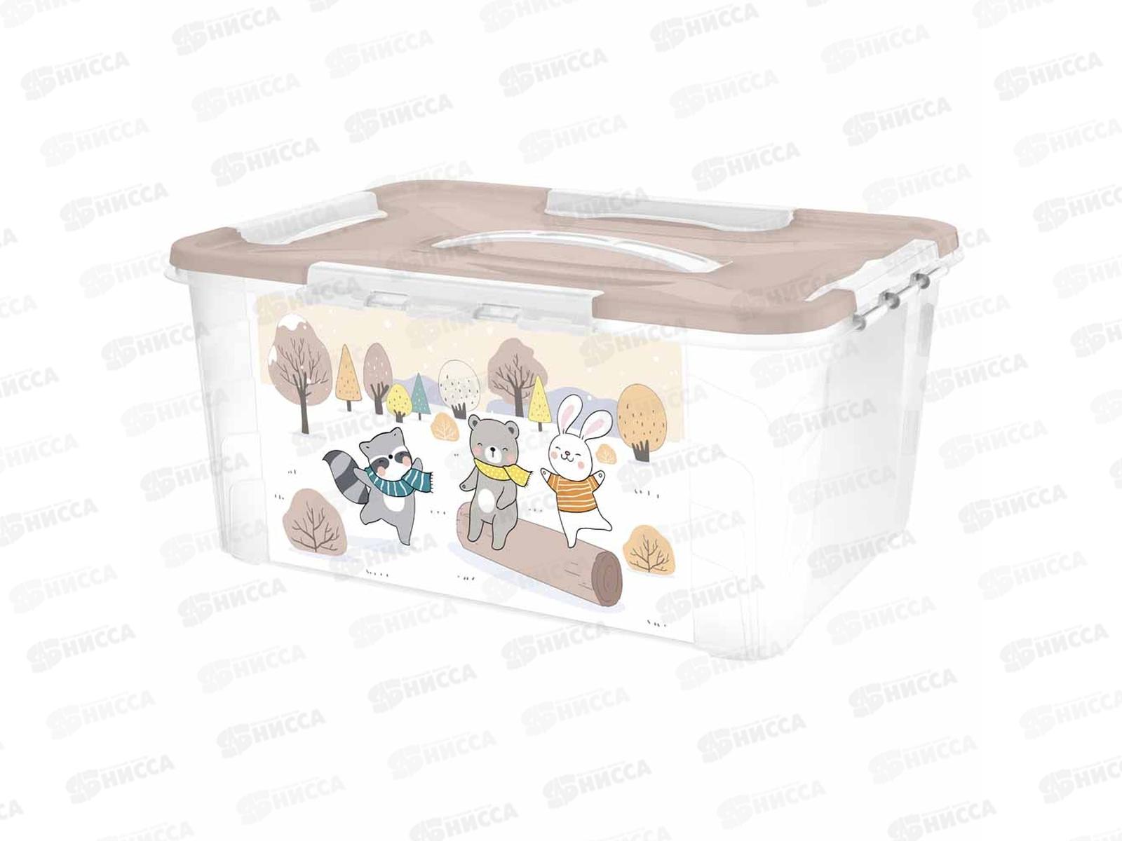 Ящик универсальный 15,3л с декором Белый 431325116  БП