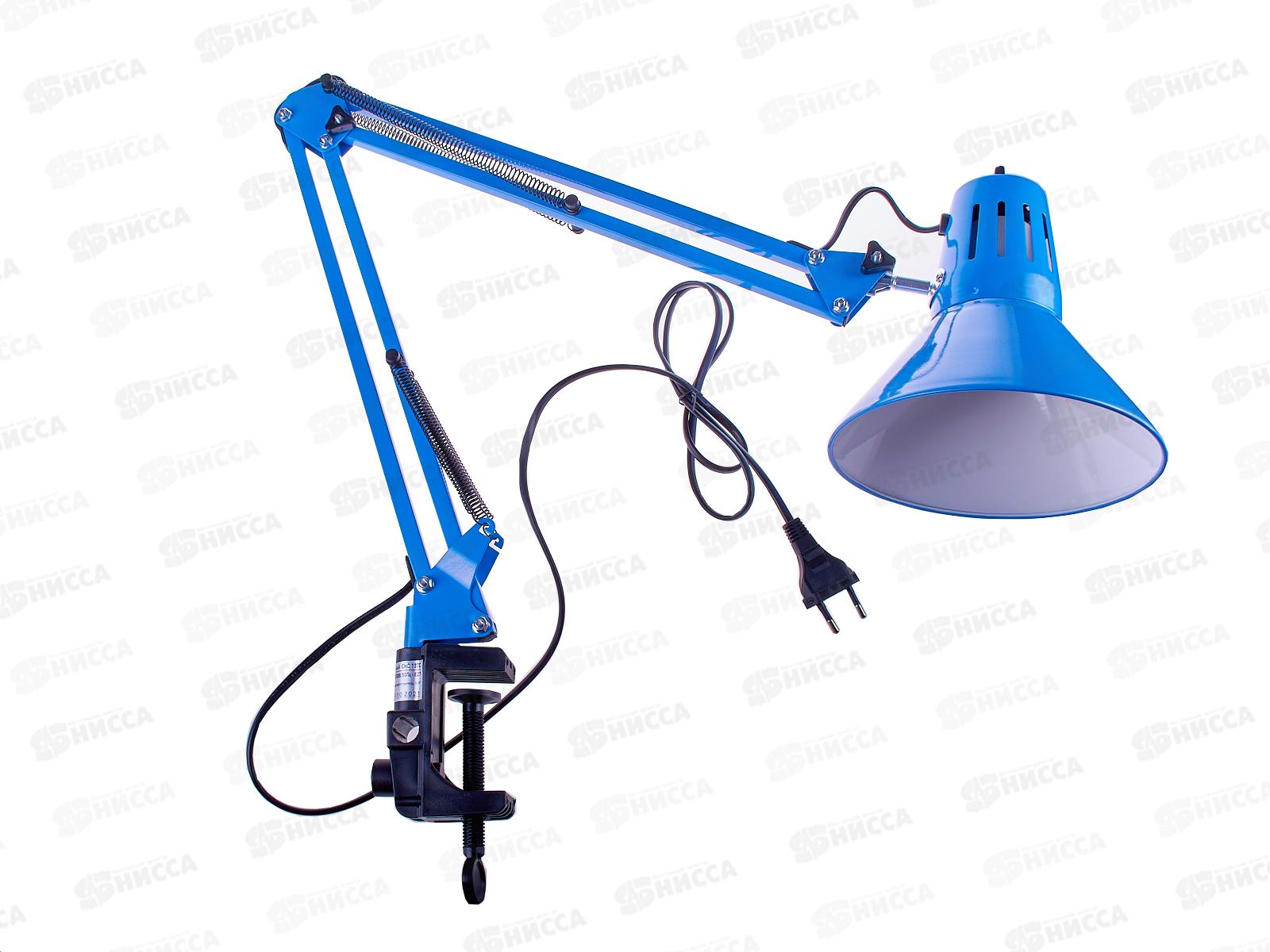 Лампа на струбцине СНС-13ТС 60 Вт Е27 IN HOME (синий)