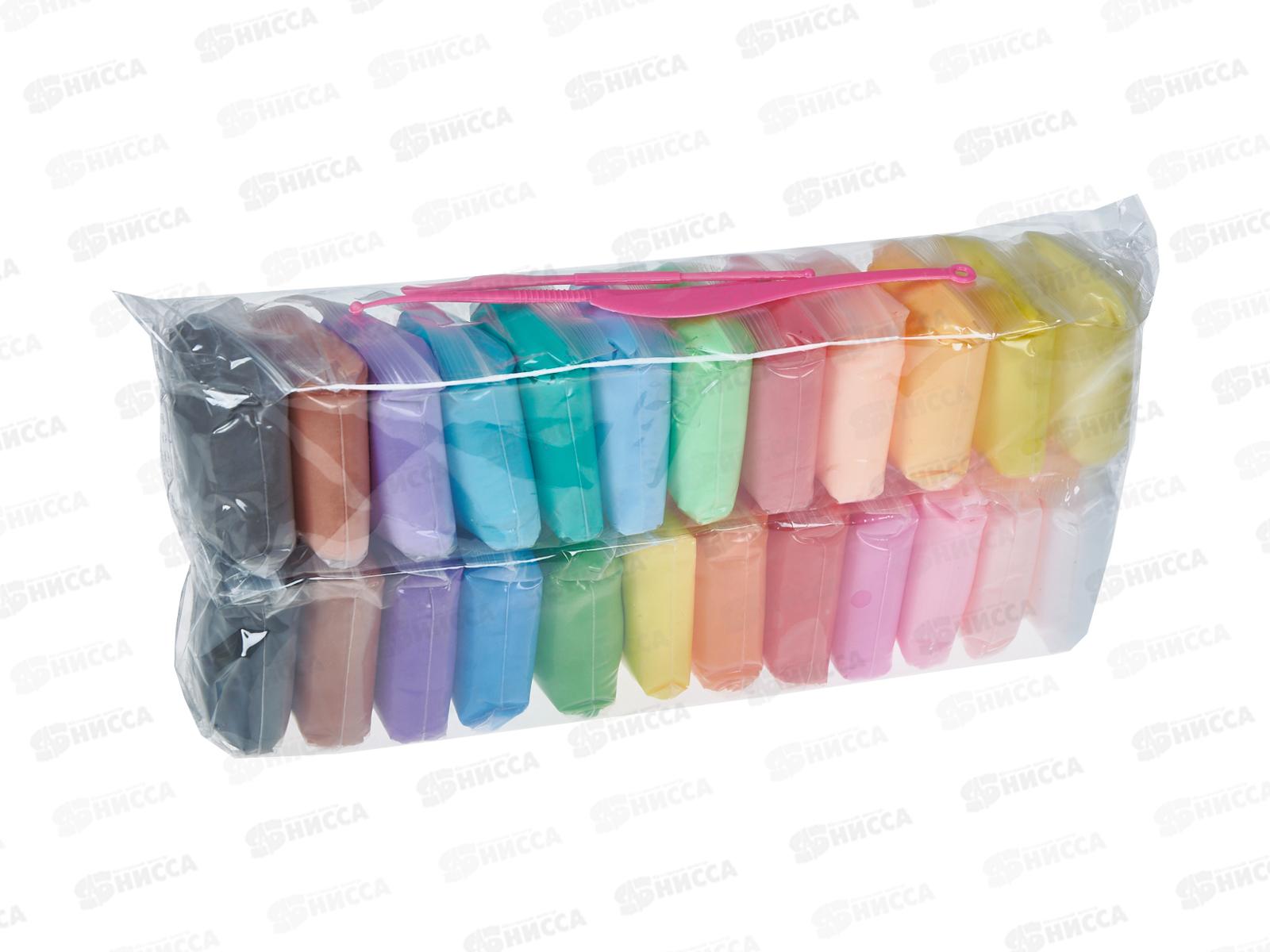 Масса для лепки №395, 24 штуки, пакет легкий пластилин *100