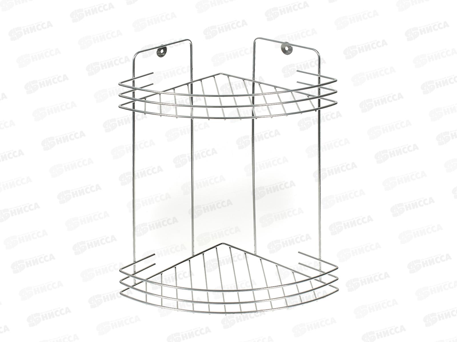 Полка угловая  2х секционная хром АЛТ 65С/122 *12