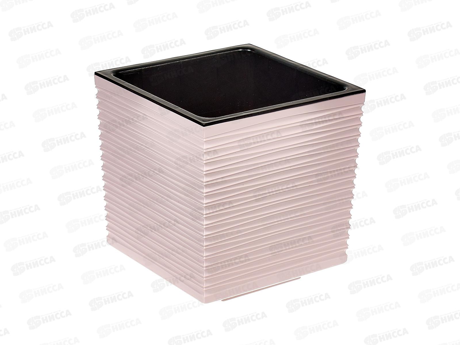 Кашпо Стиль 3л дренажный вкладыш Пудровый Ангарск *8