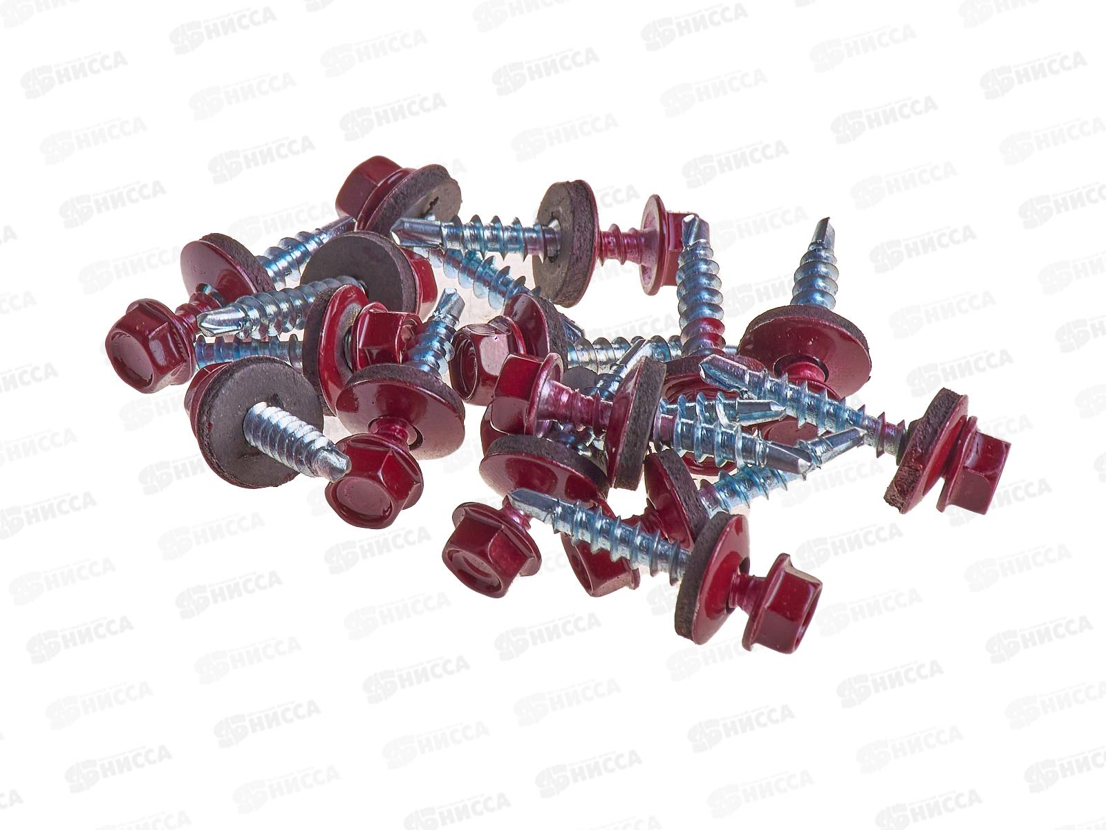 Саморез кровельный RAL3005 4,8*29 (250шт) Винно-красный, Zitar   *16