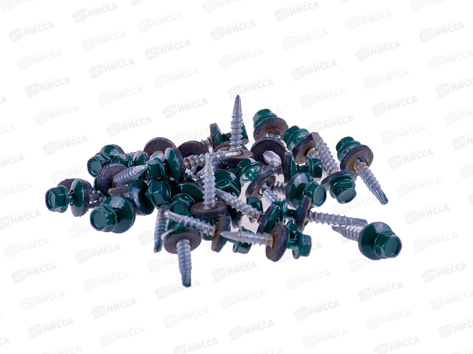 Саморез кровельный RAL6005 4,8*29 (250шт) Зеленый мох, РусКрепеж   *16