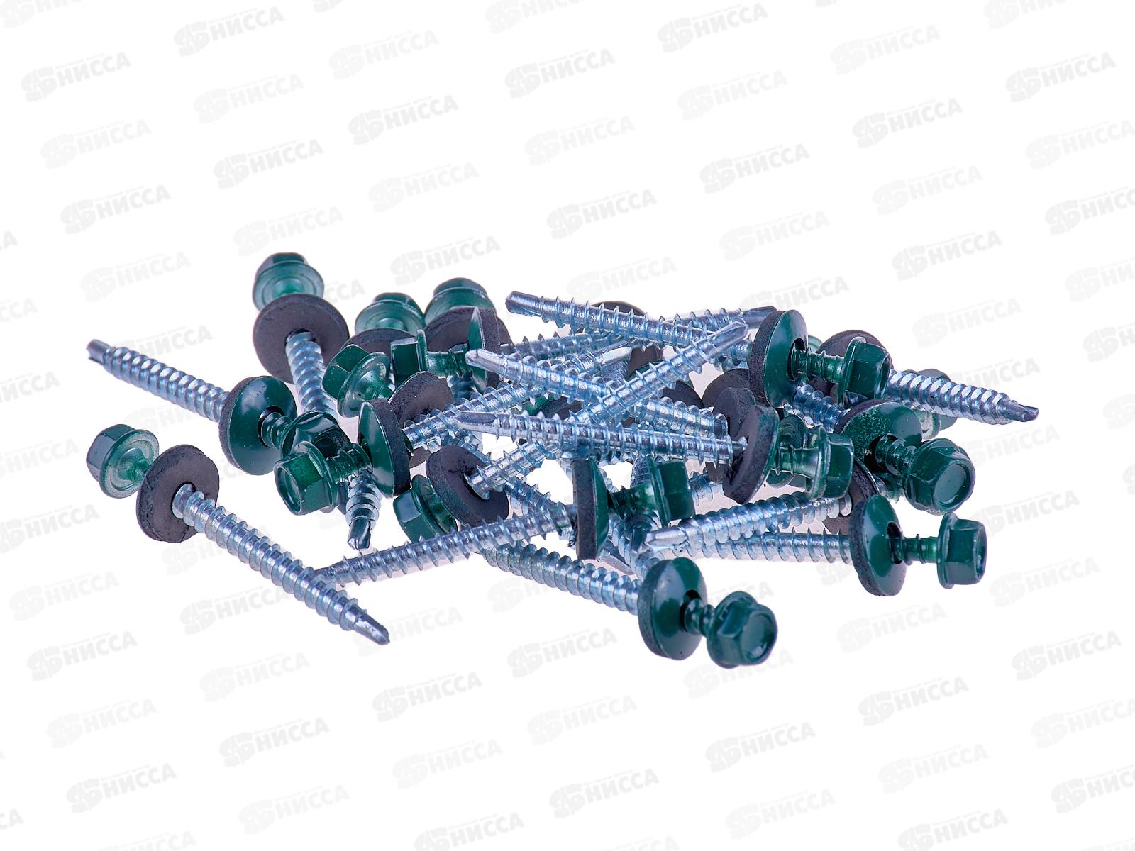 Саморез кровельный RAL6005 4,8*50 (150шт) Зеленый мох, Zitar  *16