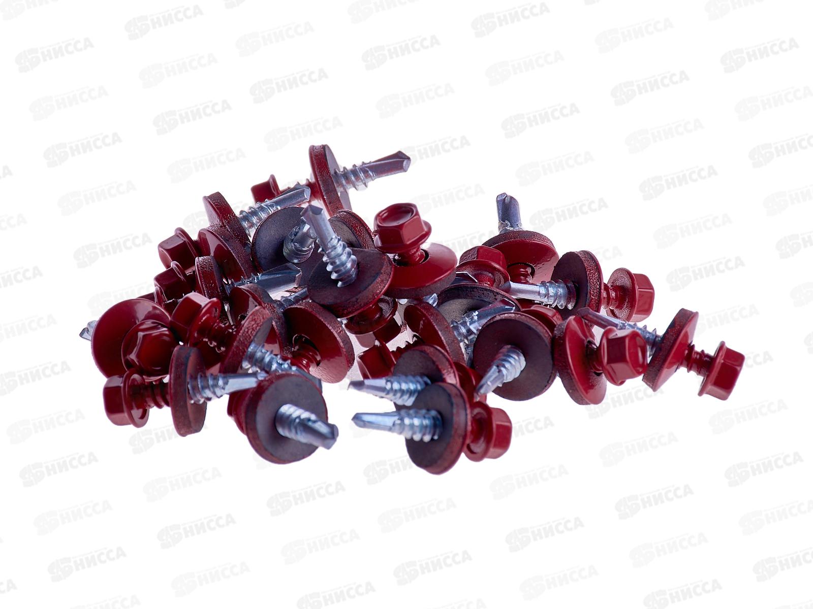 Саморез кровельный RAL3003 5,5*25 (250шт) Рубиново-красный, Zitar   *16