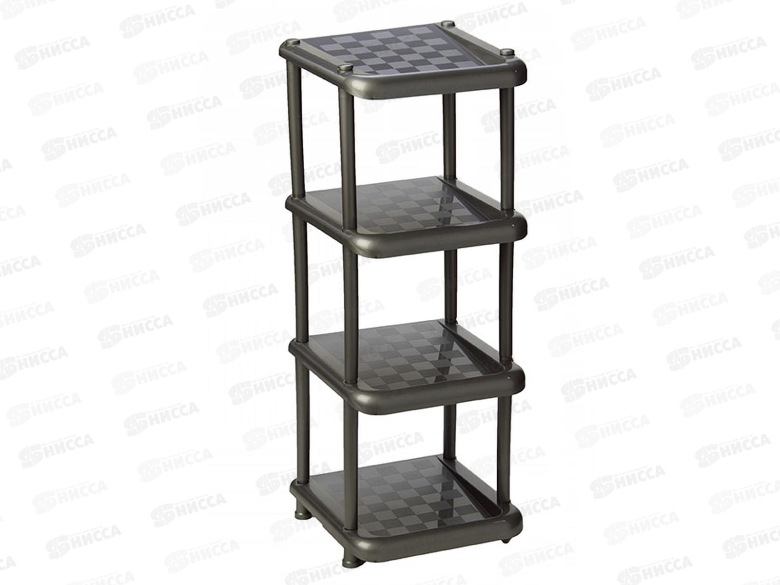 Полка в прихожую малая универсальная  4-х секционная  Графитовый М2709 *4