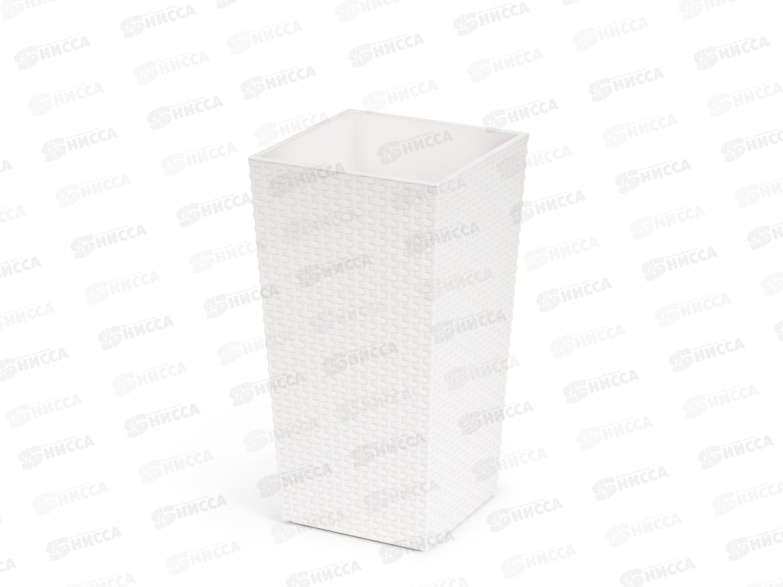 Кашпо &quotРотанг&quot напольное 285*270*515мм Белый М6826 *5