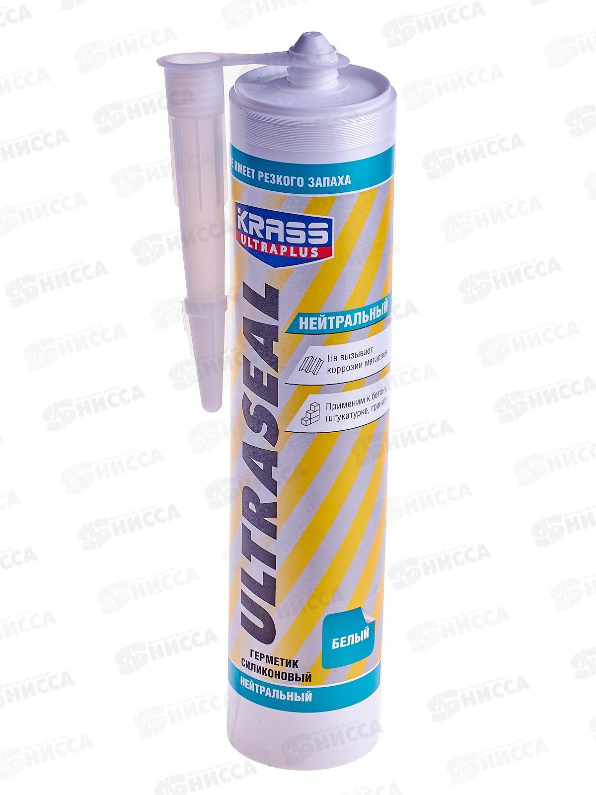 Герметик силиконовый ULTRASEAL нейтральный Белый, 260мл  *12