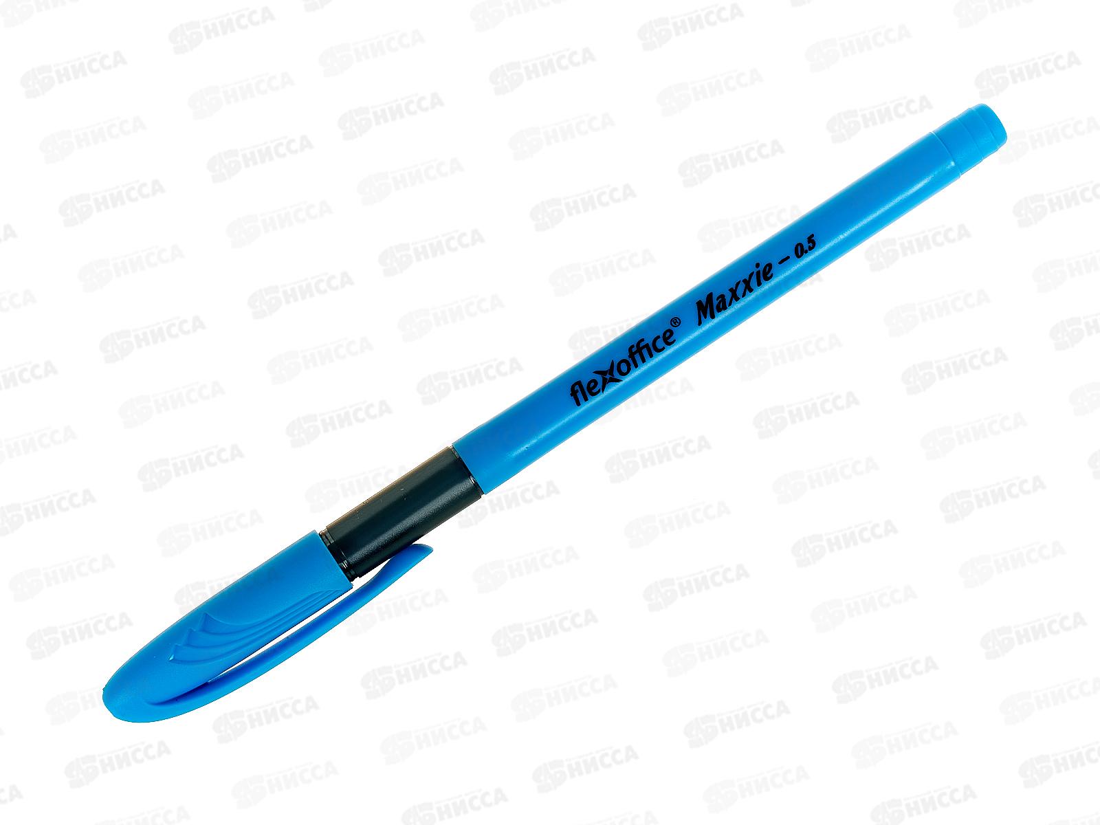 Ручка мас. FLEXoffice Maxxie Neon, 0.5мм синяя, корпус асс FO-GELB035N MIX BLUE *24