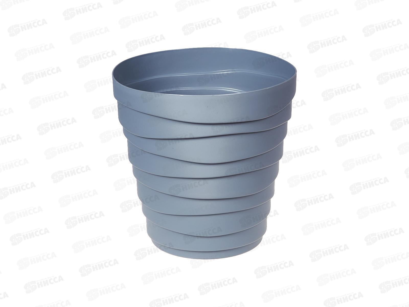 Кашпо &quotБархан&quot 3,5л Серый жемчуг КШ-4345 *16