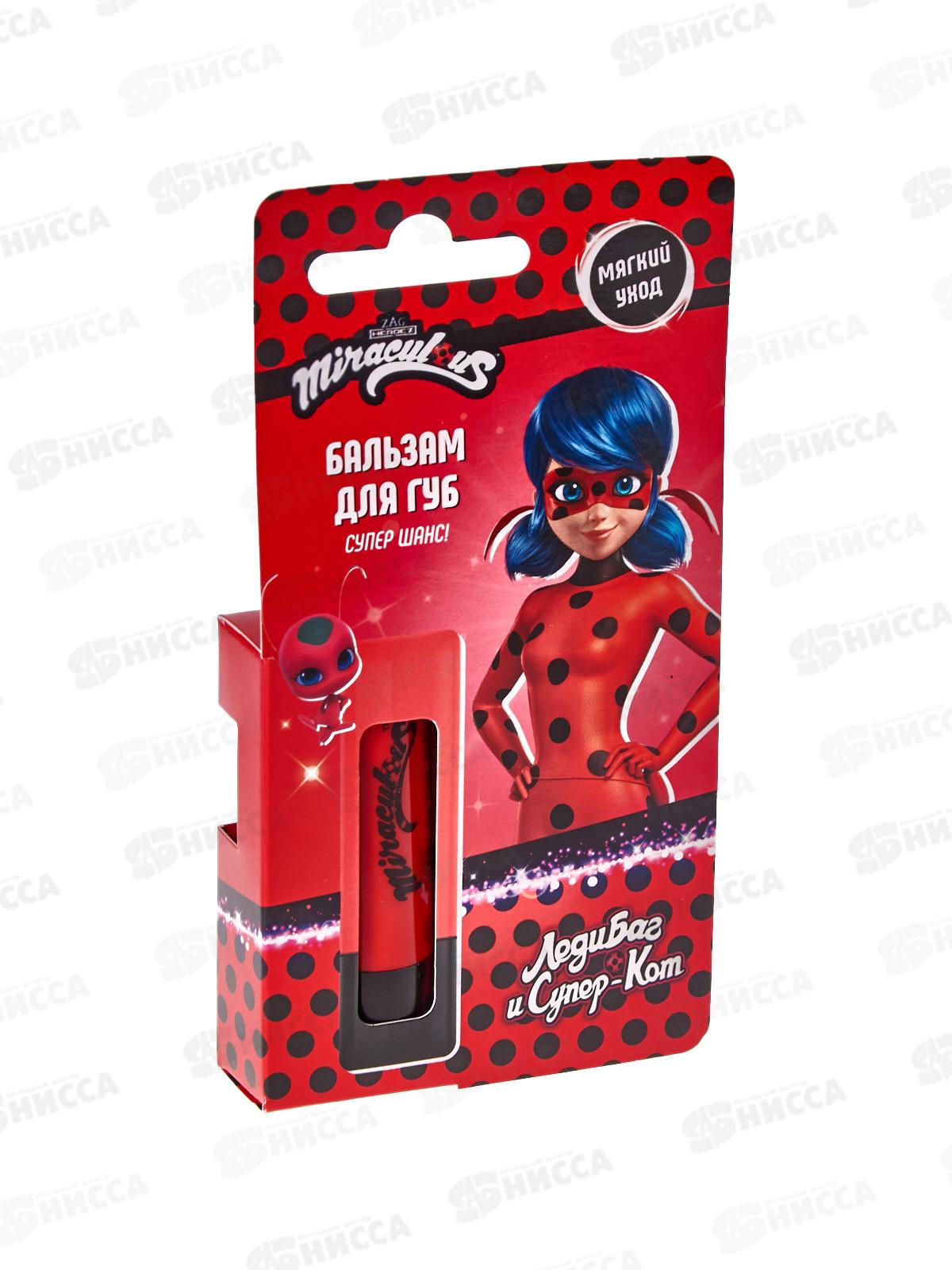 Miraculous Бальзам для губ 3,5г Леди Баг и Супер Кот *12