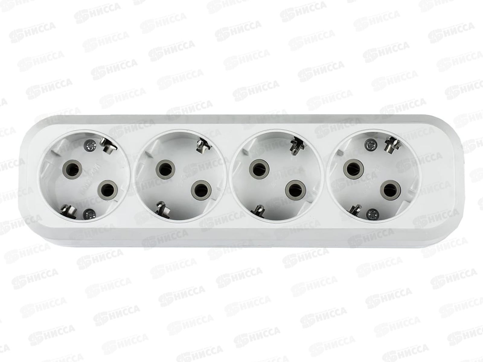 Колодка IN HOME УЗ-4-GRAND 5140 четырехместная с/з