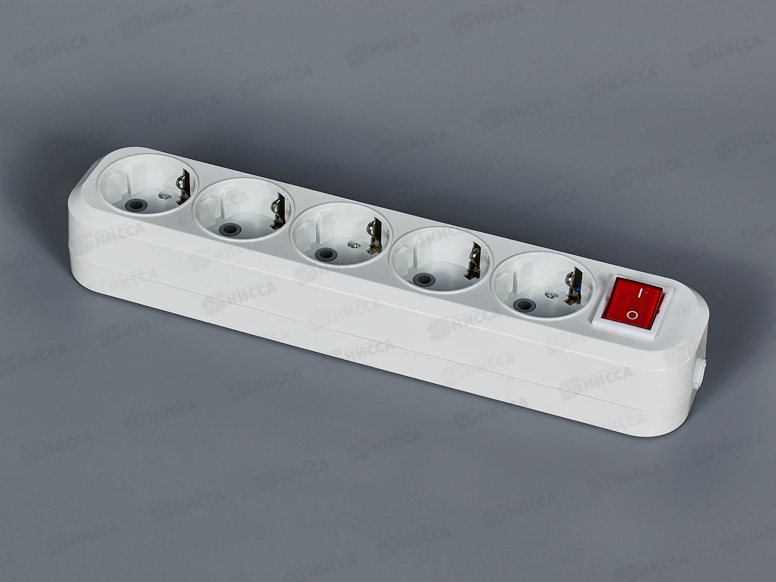 Колодка IN HOME УЗВ-5-GRAND 5250 5-местн. с/з и выкл.