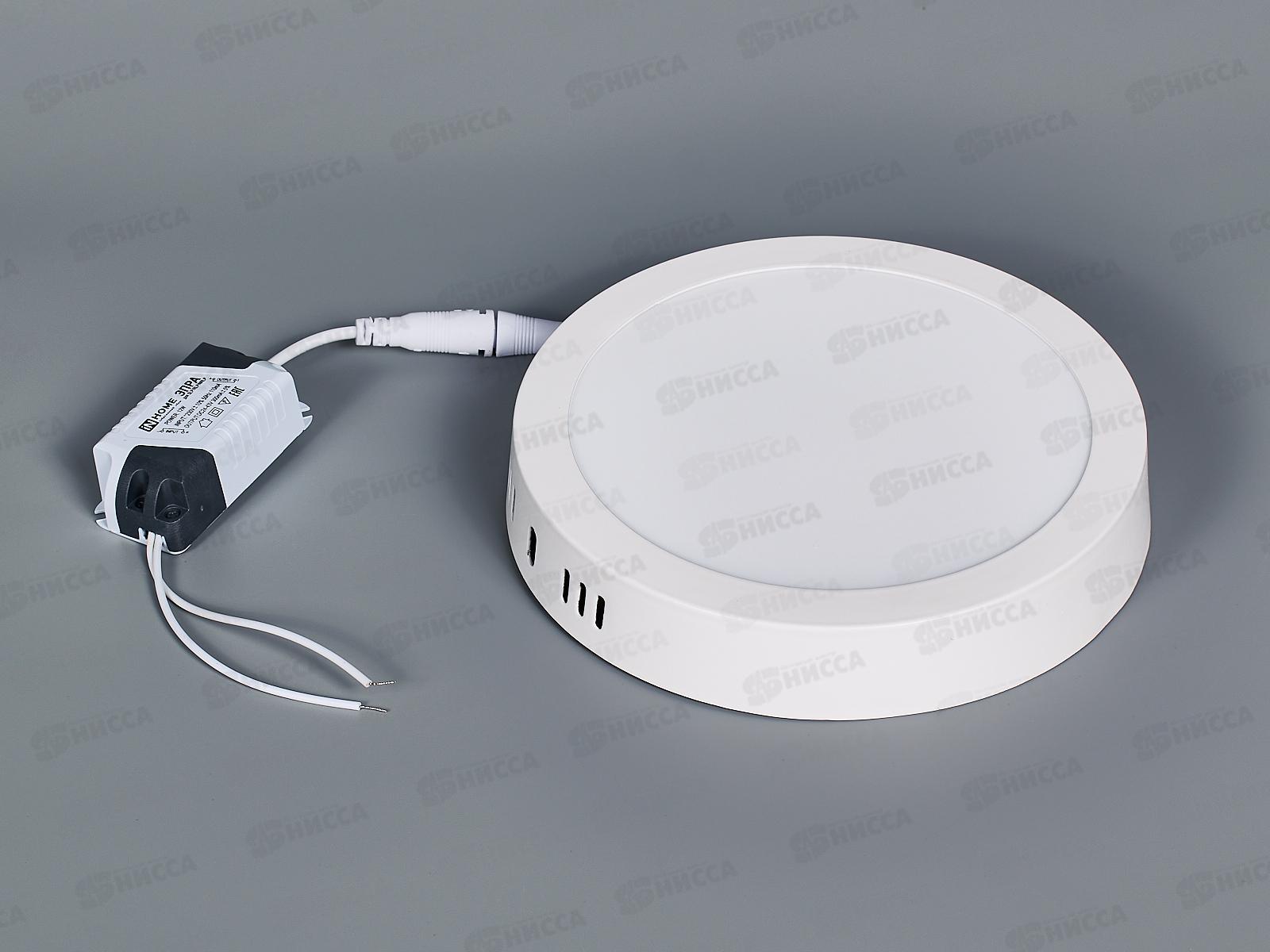 Панель светодиодная inHOME NRLP 12Вт 4000K 840Лм накл. круглая белая