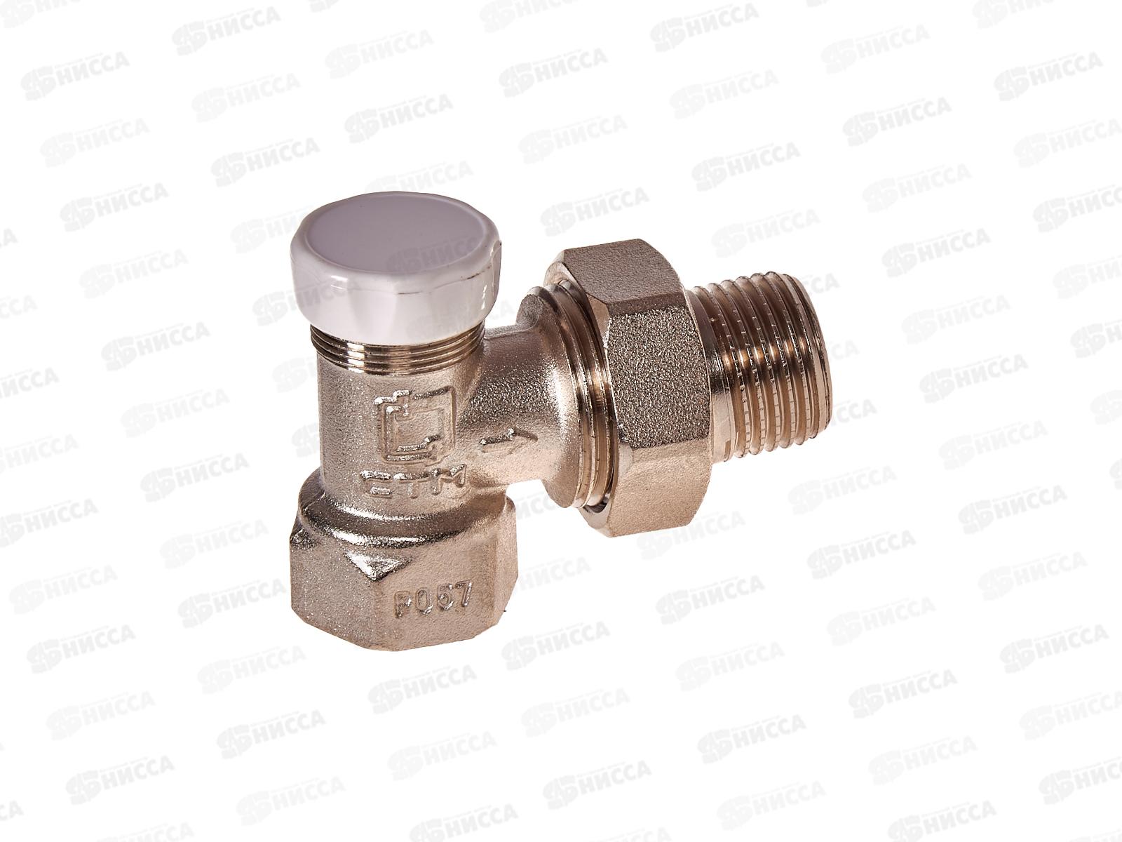 Запорный клапан для радиатора угловой 1/2&quot СТМ Термо *25/200