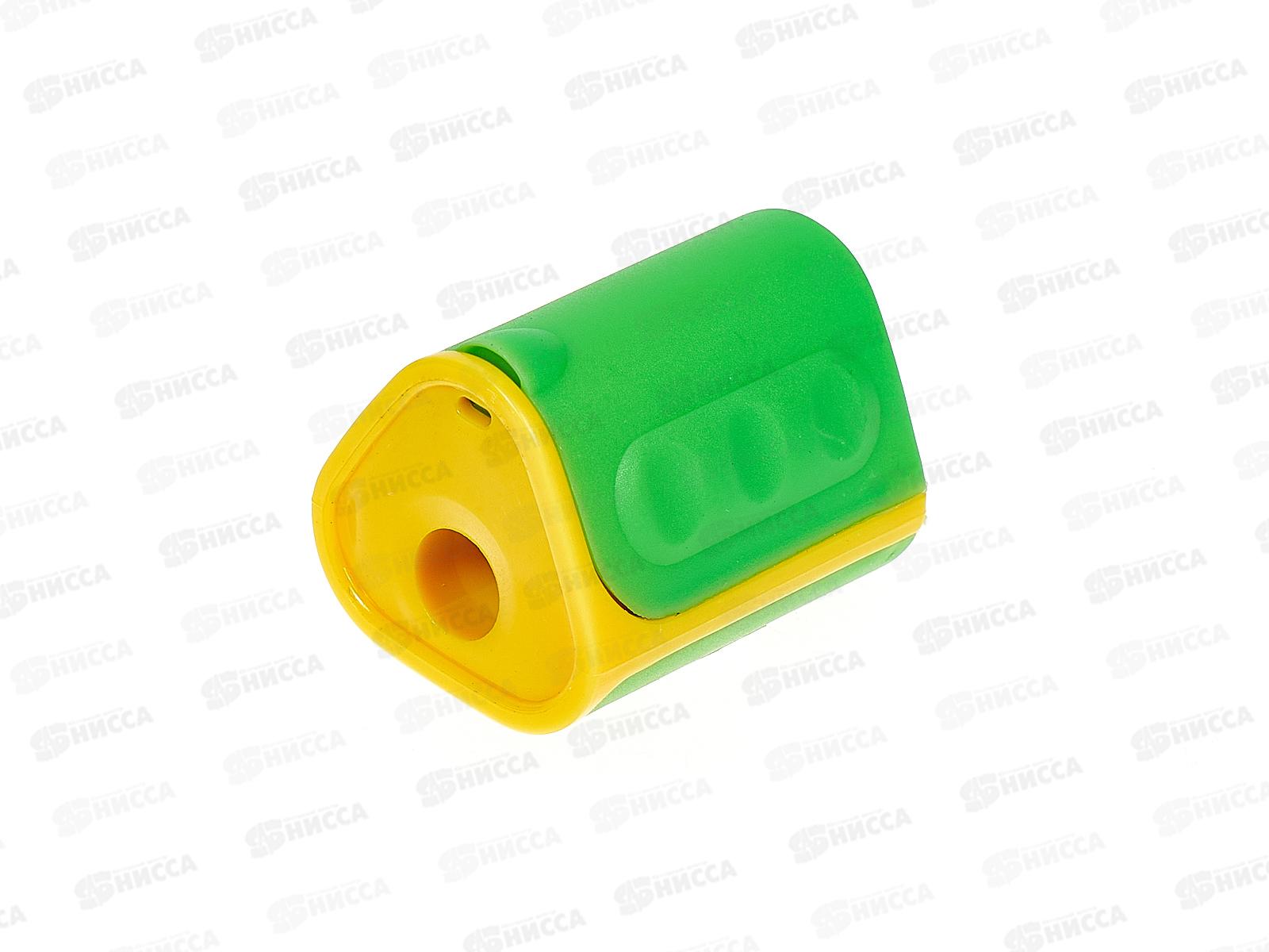 Точилка Alingar пл., 1отв., фигурная пл. банк., с конт. асс AL4531 *24