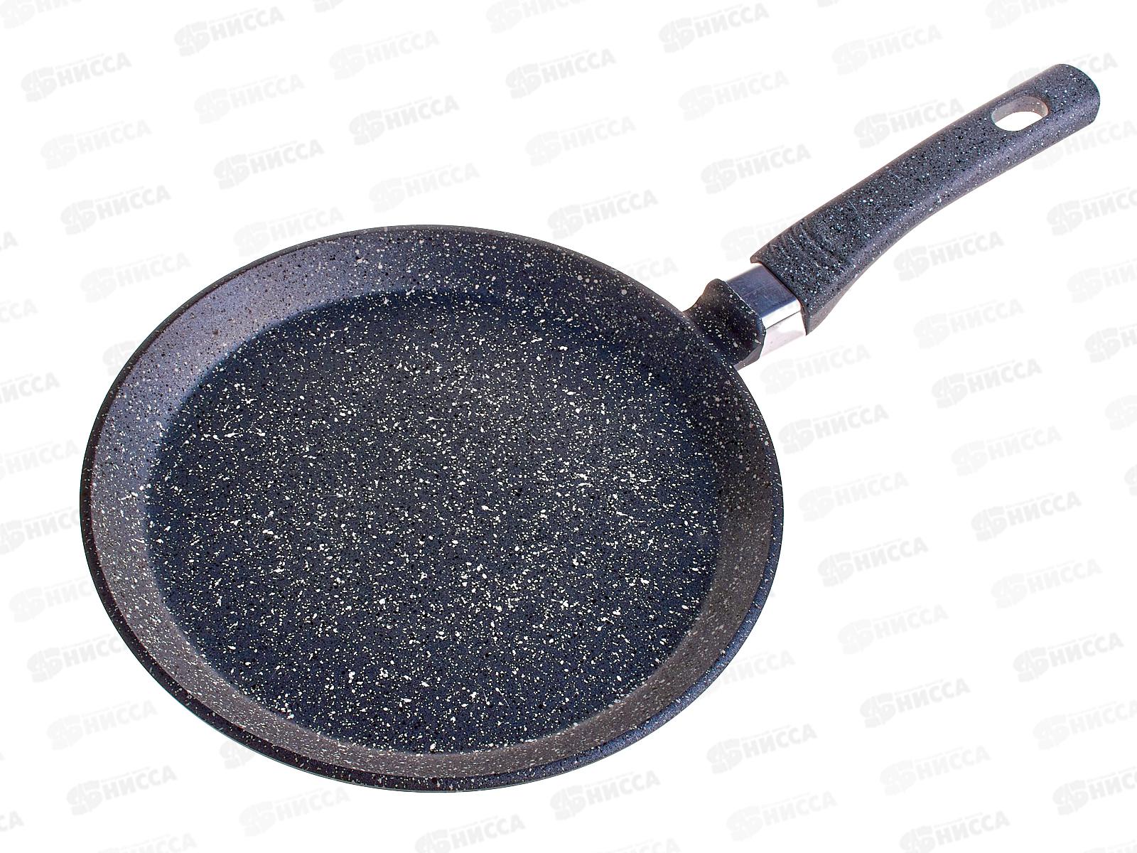 Сковорода блинная SA-FB-03-22 Каменная Gray 22см литая серая