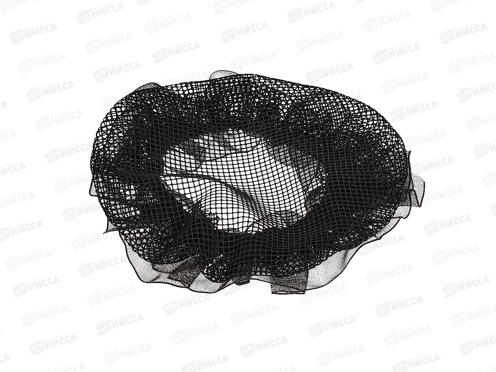 Сетка для волос на пучок тканевая 234-122 78617 *12  Б