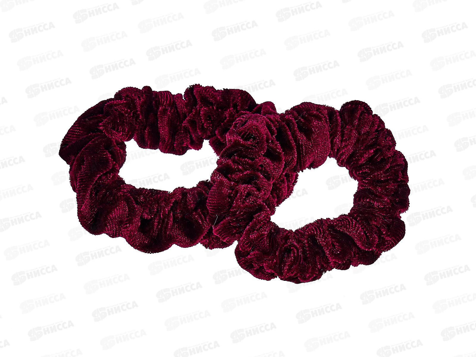 Резинка  для волос бархат 2х штучная микс 234-170 78665 *12  Б