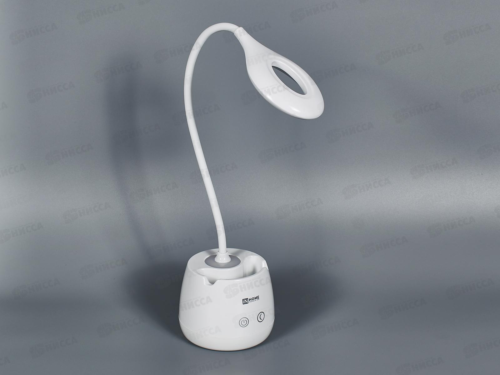 Лампа настольная светодиодная IN HOME ССО-10Б 6Вт сенсор-белый