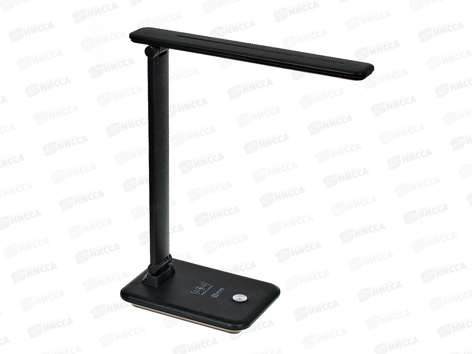 Лампа настольная светодиодная IN HOME ССО-09Ч 12Вт сенсор-адаптер черный