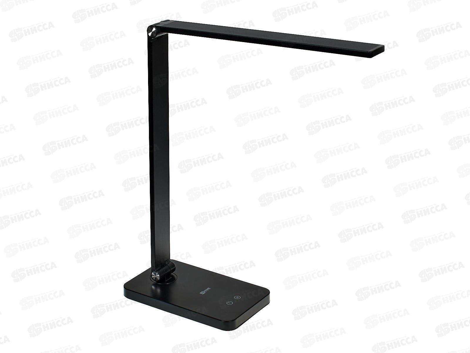 Лампа настольная светодиодная IN HOME ССО-14Ч 8Вт сенсор-адаптер черный