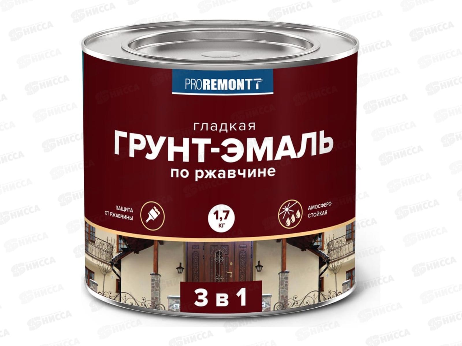 Грунт-эмаль 3в1 PROREMONTT зеленая 1,7 кг  *3/264
