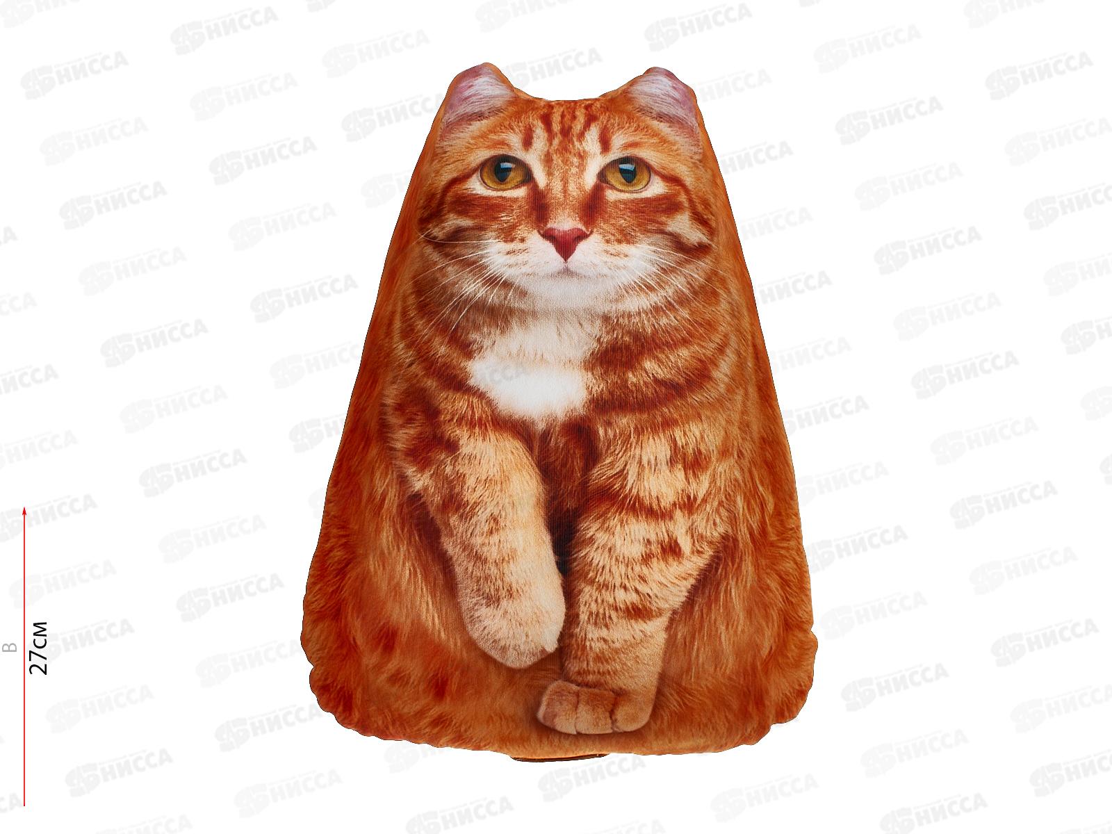 Игрушка антистресс Кот рыжий 30см, МТ30002