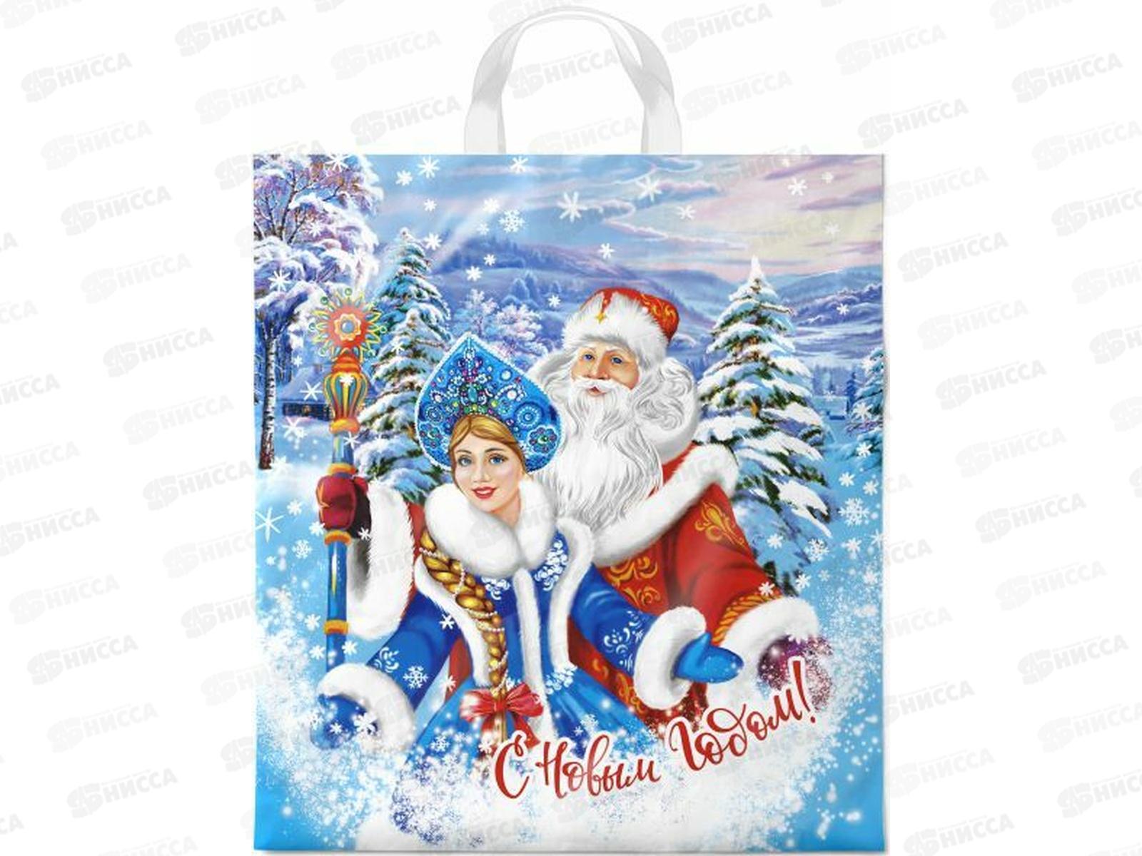 Пакет сумка  НГ 38*42 Новогоднее пожелание *25/500