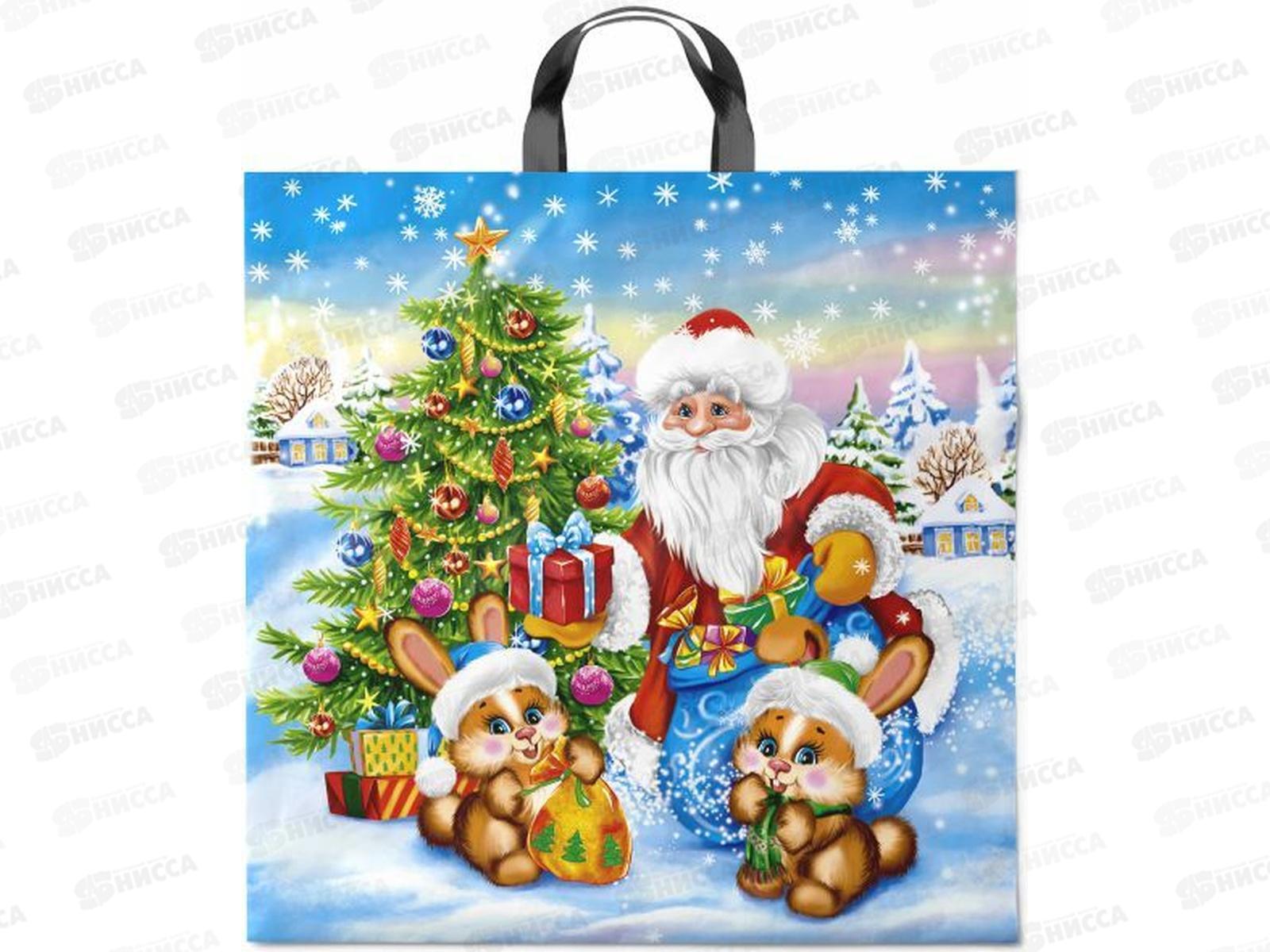 Пакет сумка  НГ 44*44  В лесу *25/250