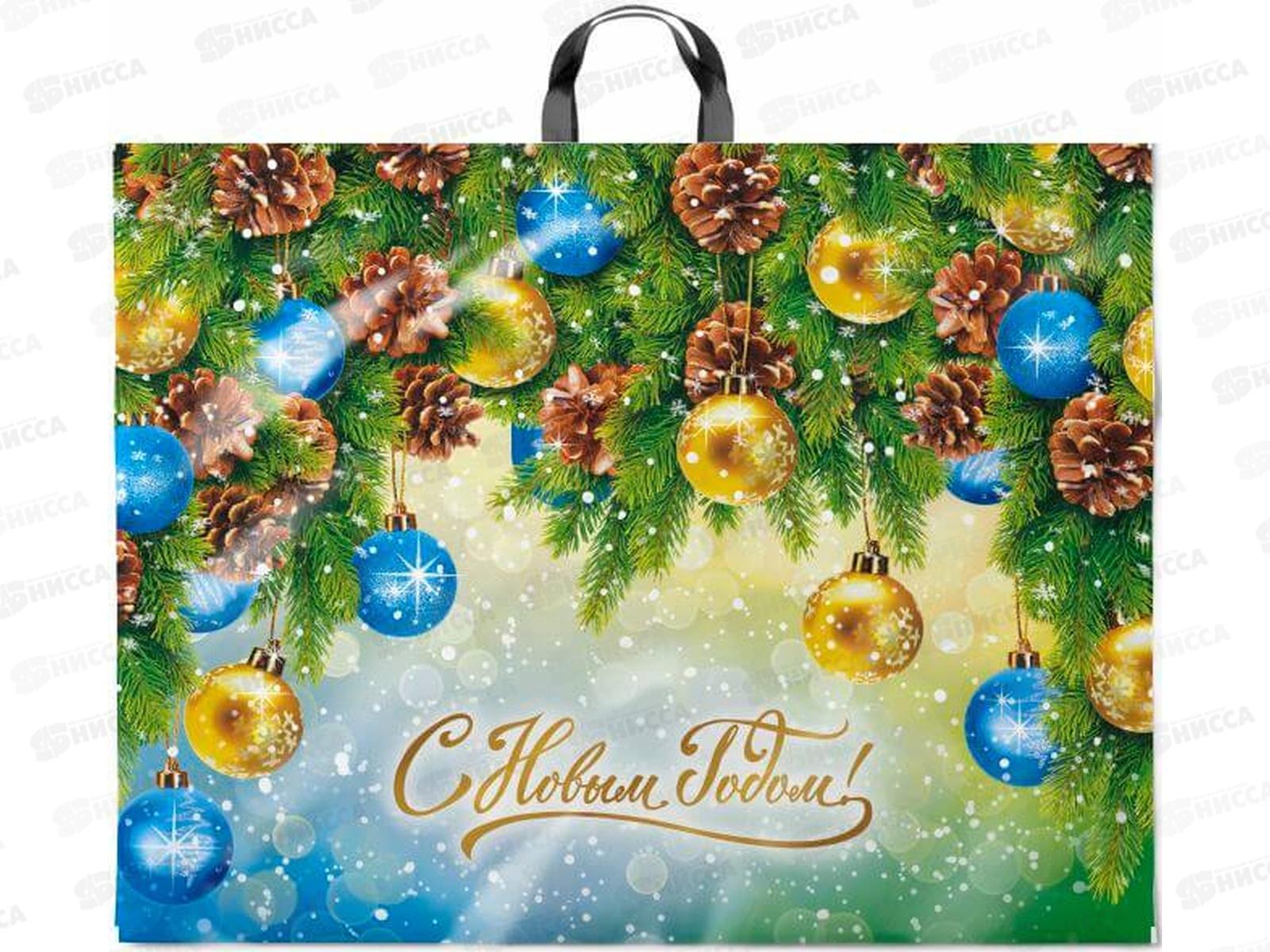 Пакет сумка  НГ 71*55 Елка шоу *25/200