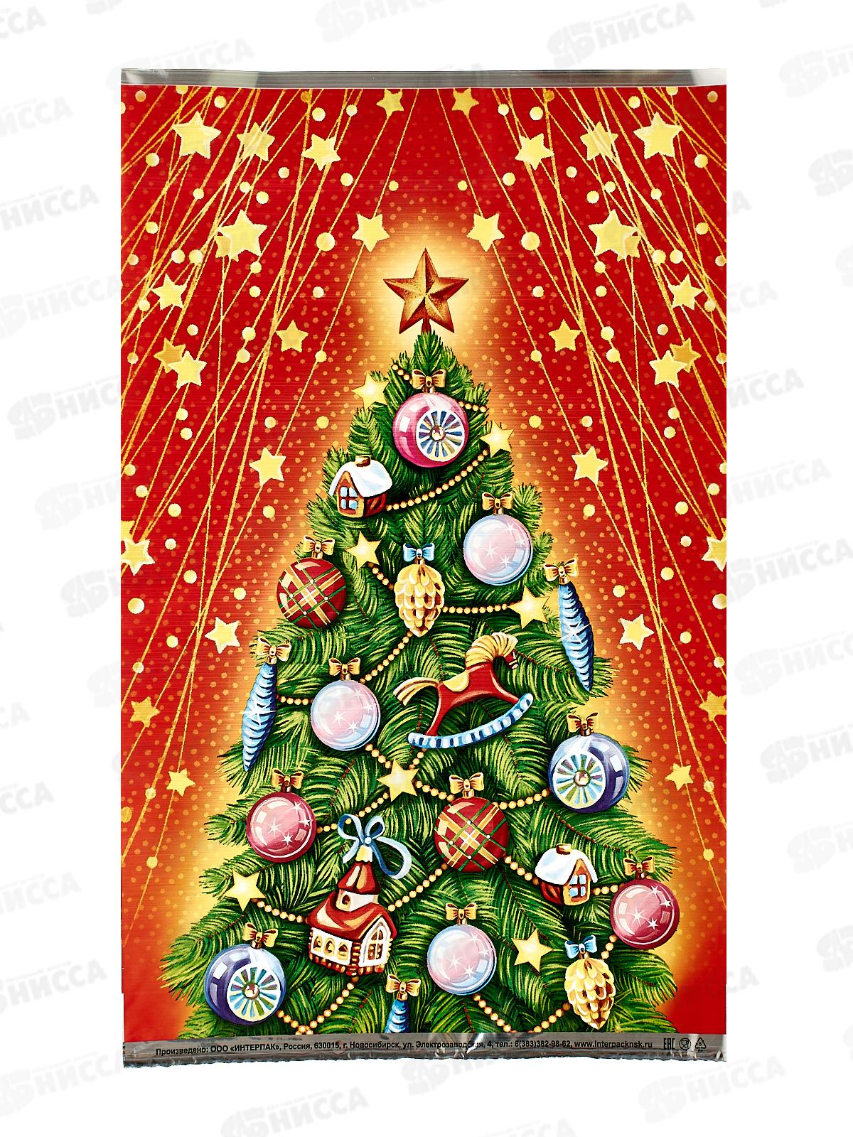 Пакет подарочный 25*40 Новый Год Звездный час *100/2000