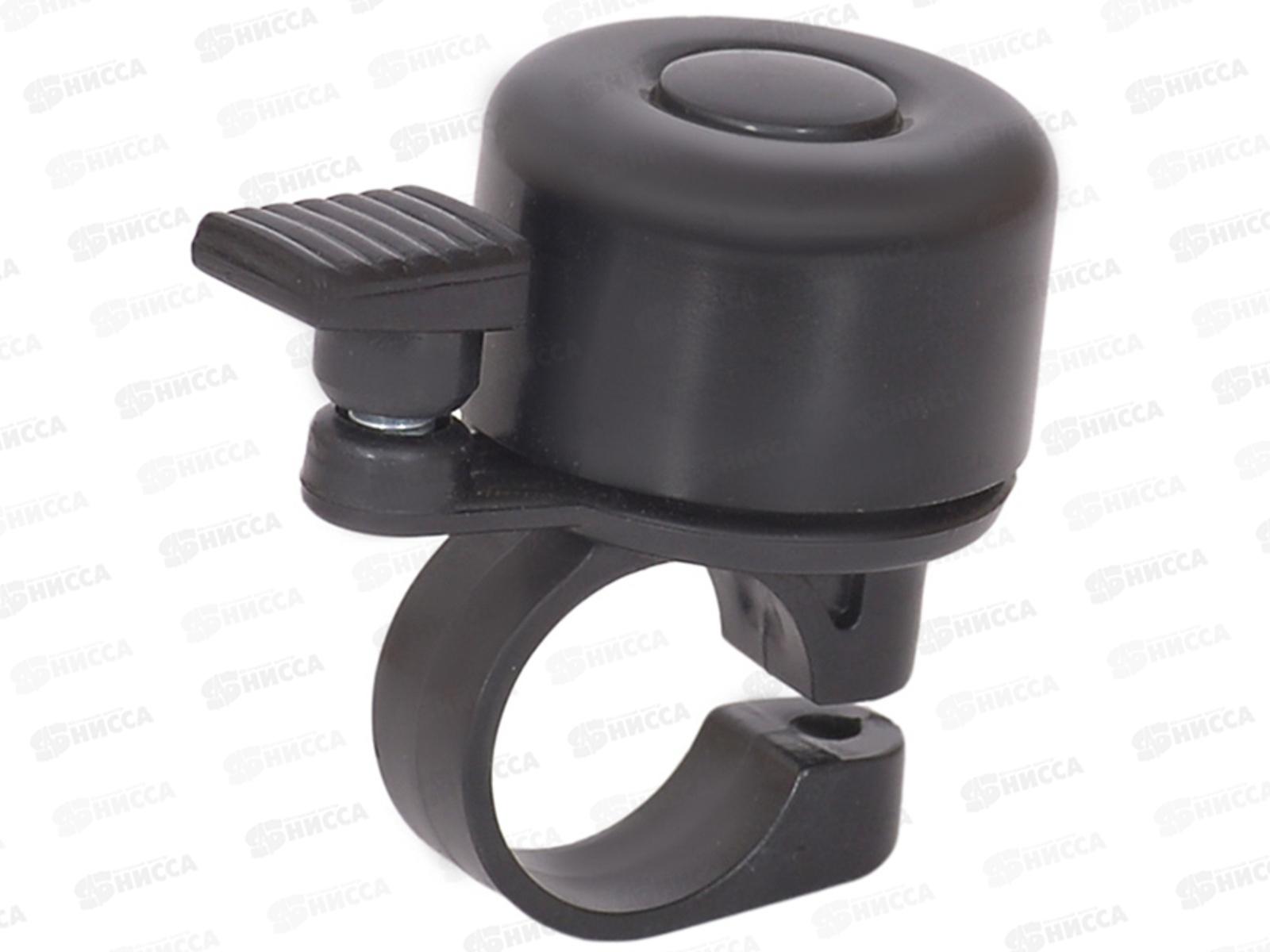 Звонок велосипедный алюминий/пластик черный, 281596  гб