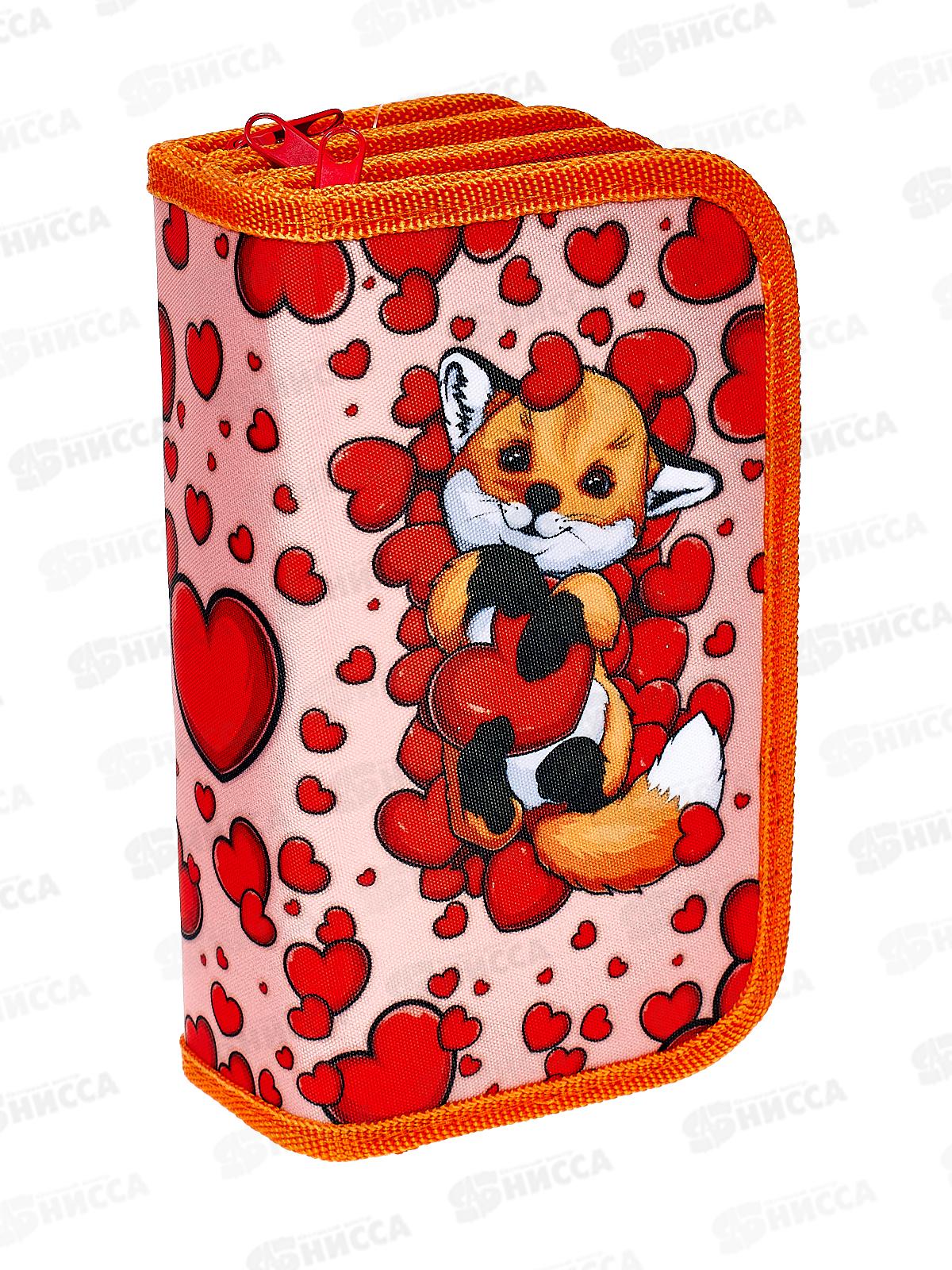 Пенал ПЧЕЛКА 3отд., ЛИСЁНОК, 190*105, ПО-411/19 *15