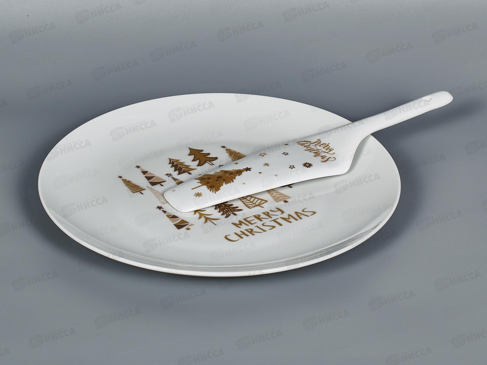 Набор для торта Елочки (блюдо+лопатка) MFK09096