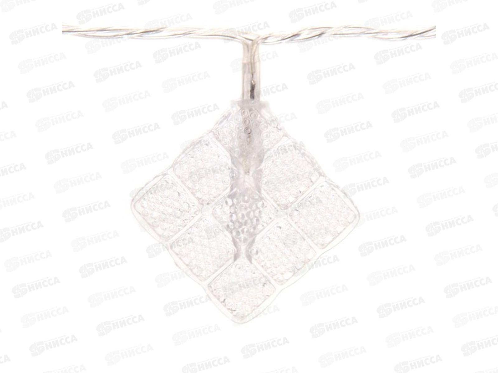 Гирлянда 2,5м 12 LED РОМБИК с насадками 183-0054