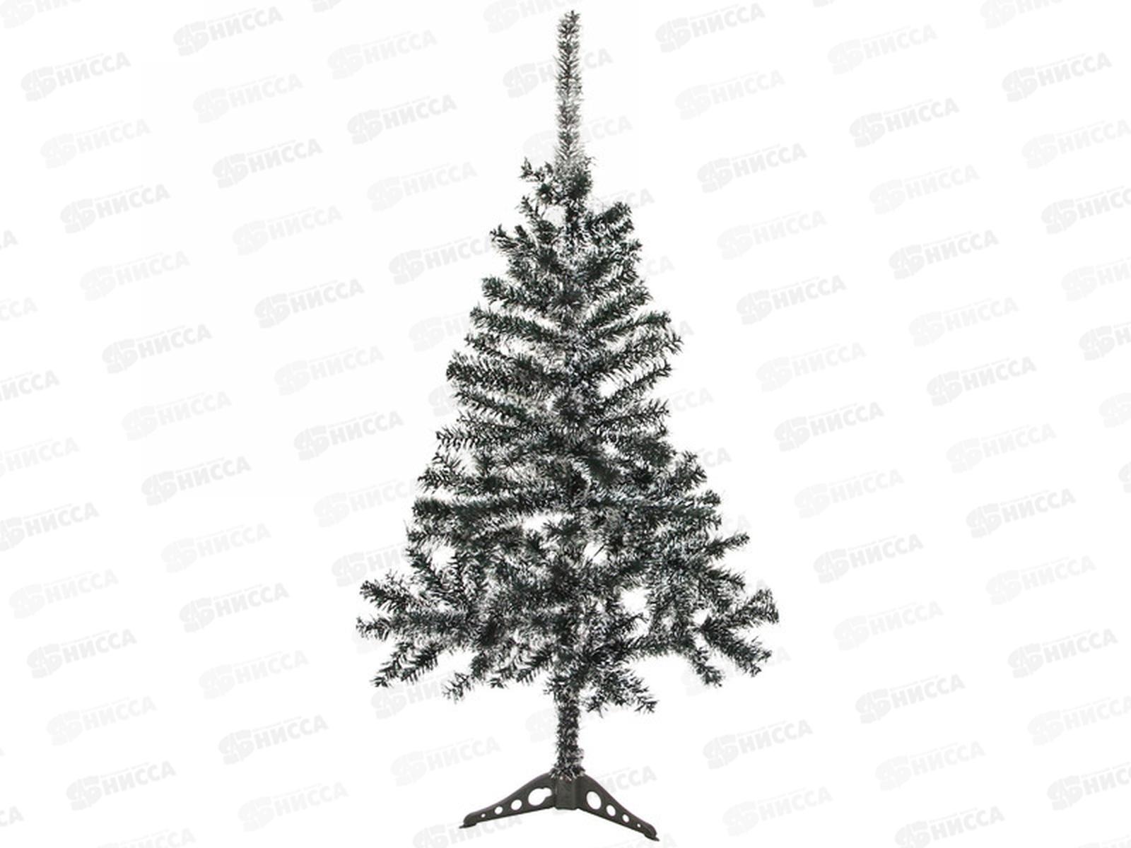 Ель 90см "Метелица" ПВХ 90 веток белый иней 184-105