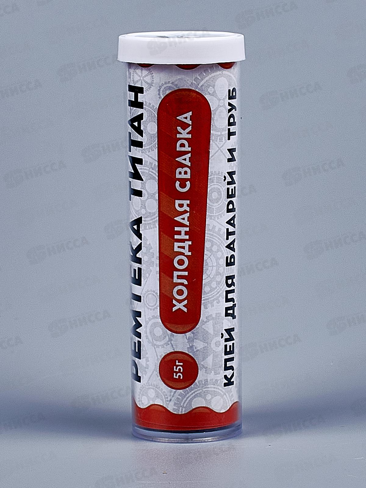 Клей холодная сварка Ремтека Титан 55г (д/батарей и труб) *24